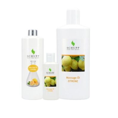 Massage-Öl Zitrone 500 ml + Spender