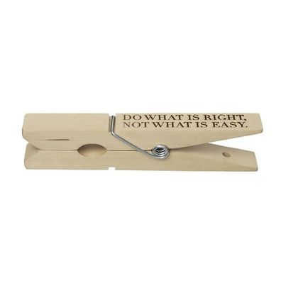 Holzklammer XXL " do what is right, not what is easy" - Räder Design