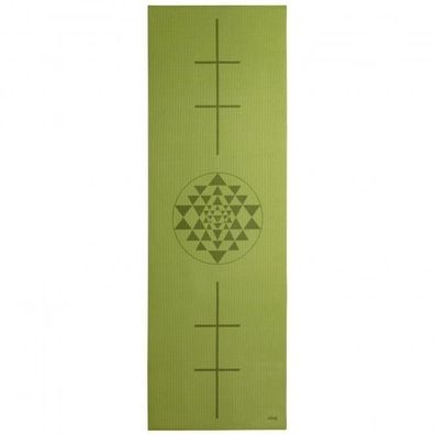 Yogamatte Leela Collection olive Motiv Yantra/ Alignment