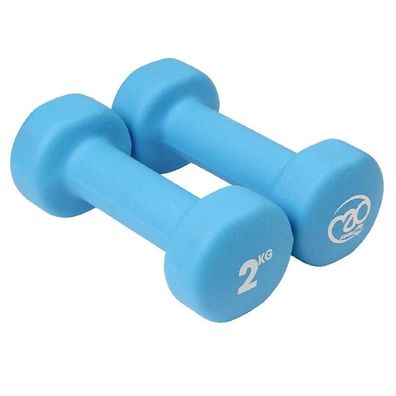 Fitness Mad Neopren Hanteln 1 Paar blau 2 kg