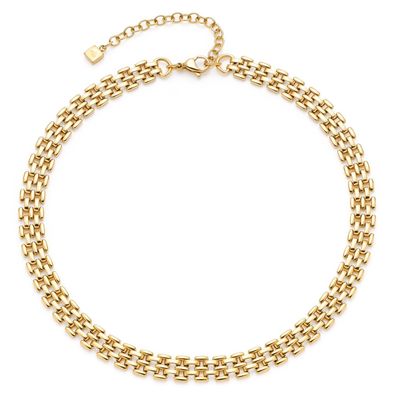 Leonardo Schmuck Damen-Halskette Milanese Edelstahl Goldfarben 023052
