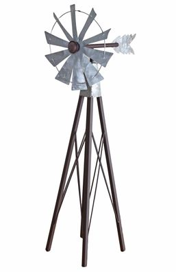 Garten Windrad USA Kugellager Texasrad Route66 Windspiel Windmühle 62cm