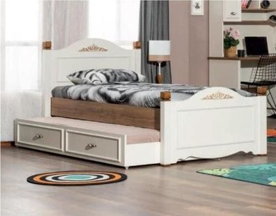 Kinderbett Kinderzimmer Bett Schlafzimmer Design Luxus Möbel Holz Jugendzimmer