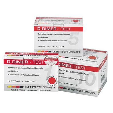 D-Dimer Cleartest Vollblut TVT LE DIC 5 Tests