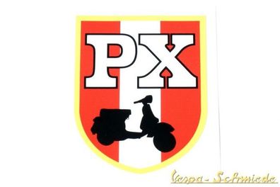 VESPA Dekor Aufkleber "PX - Flagge Österreich" - Austria Club Wappen Sticker