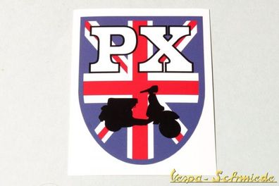 VESPA Dekor Aufkleber "PX - Union Jack" - Mod UK GB Wappen alt Lusso Sticker