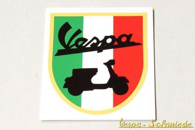 Dekor Aufkleber "Vespa - Italienische Flagge" - Italy Italien Wappen Sticker