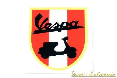 Dekor Aufkleber "Vespa - Flagge Österreich" - Austria Club Klub Wappen Sticker