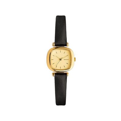 KOMONO Uhr Moneypenny Edelstahl mit Leder-Armband Gold