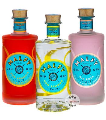 Malfy Gin Set mit Arancia, Rosa & Limone (41 % Vol., 2,1 Liter) (41 % Vol., hide)