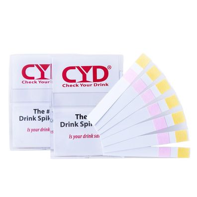 CYD® Teststreifen zum Nachweis von K.O. Tropfen in Getränken 50x