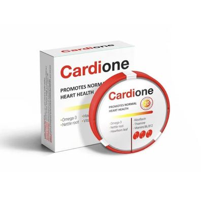 Cardione Kapseln Blutdruck - Stoffwechsel - Omega-3 Brennnessel Weißdorn Vitamine