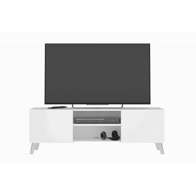 Lowboard stehend / hängend montierbar Brighton Hifi TV Weiß ca. 140 x 35 x 35 cm