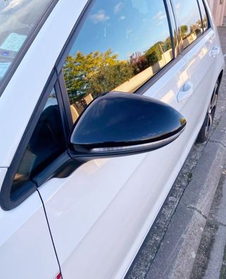 Spiegelkappen Schwarz Hochglanz für VW Golf 7 R R line GTI