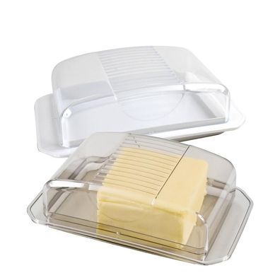 Centi Butterdose, 17 x 11 x 5 cm, sortiert, Transparent/ Transparent-Weiß, Polystyrol