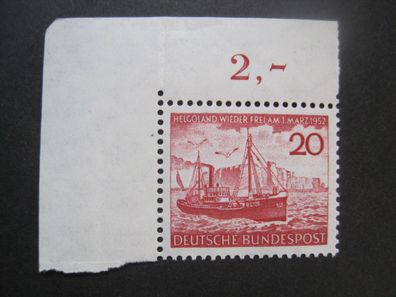 Bund MiNr. 152 postfrisch * * Eckrand (AA 579)