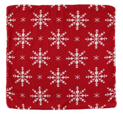 Kissenhüllen "Navidad", Schneeflocken, quadratisch 50x50cm, von Kaheku