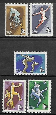Sowjetunion postfrisch Michel-Nummer 2773-2777A