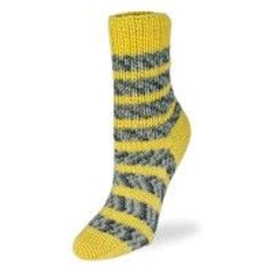 Sockenwolle Flotte Socke perfect stripes gelb 4-fach * Ringelsocken * Rellana