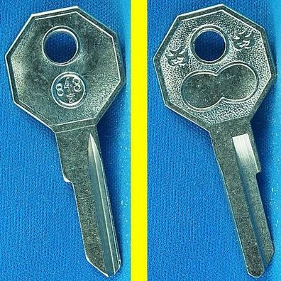 Schlüsselrohling Börkey 843 1/2 für verschiedene Wartburg