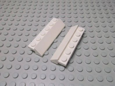 Lego 2 Schrägsteine 45 Grad weiß 2x6x2 Nummer 2875