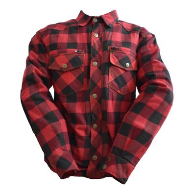 Bores Lumberjack Jacken-Hemd schwarz / rot Herren