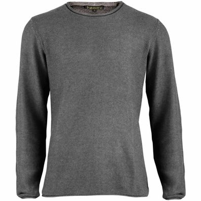 Pullover Herren M-XXL Baumwolle Sweatshirt Grobstrick Sweater Pulli Basic Casual