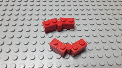 Lego 2 Scharniere hoch 1x4 Rot Nummer 3830c01