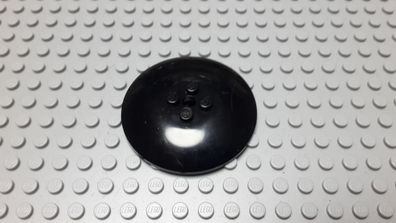 Lego 1 Radar Schüssel 6x6 Noppen zu innen Eckig Schwarz Nummer 44375b