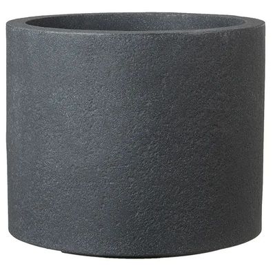 Livinja Pflanzkübel Kunststoff LUZERN schwarz-granit d= 29 cm H= 24,5 cm 14 Liter