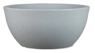 Livinja Pflanzkübel Kunststoff LUGANO Schale stony grey d= 39,5 cm 15,5 Liter