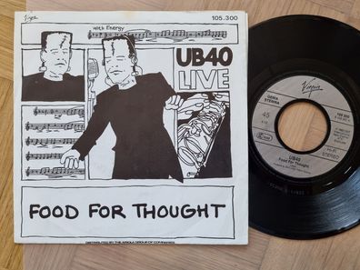 UB40 - Food for thought LIVE Version 7'' Vinyl Germany