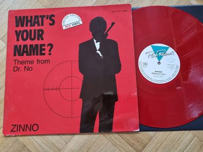 Zinno - What's Your Name 12'' Maxi RED VINYL/ James Bond