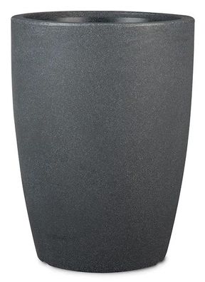 Livinja Pflanzkübel Kunststoff Lausanne schwarz-granit d= 30 cm V= 21 Liter