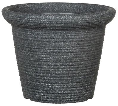 Livinja Pflanzkübel Kunststoff ASCONA schwarz-granit d= 38 cm V= 16,5 Liter