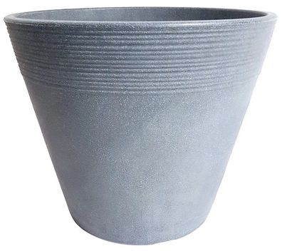 Livinja Pflanzkübel Kunststoff GENF beton-grau d oben = 32,7 cm H= 28,6 cm