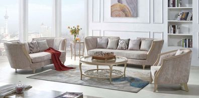 Luxus Sofagarnitur Hotel Möbel Sofa Couch Elegante Stil Einrichtung Stoffsofa