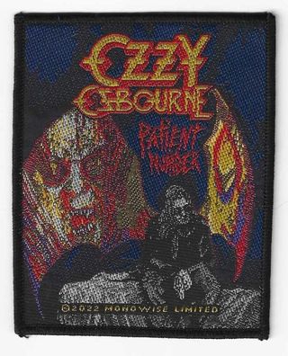 Ozzy Osbourne Patient No. 9 Aufnäher Patch-NEU & Official!