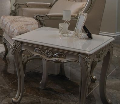Beistelltisch Möbel Tisch Luxus Holz Sofa Art déco Couchtisch Wohnzimmer Tische