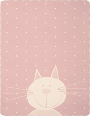 Babydecke "Kitty", 75 x 100 cm, von Biederlack, rosa