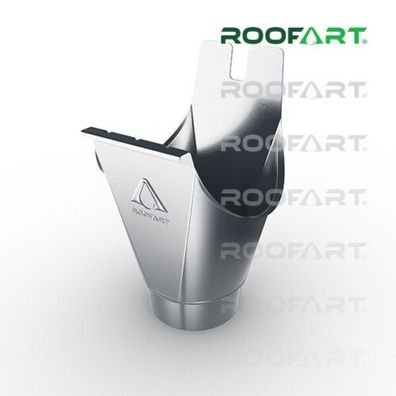 Roofart Rinneneinhangstutzen Einlaufkessel anthrazit RAL 7016 Größe 7 tlg für 87 mm