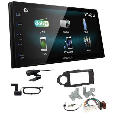Kenwood 2-DIN Digital Autoradio DAB+ Bluetooth für Toyota Yaris ab 2014 schwarz