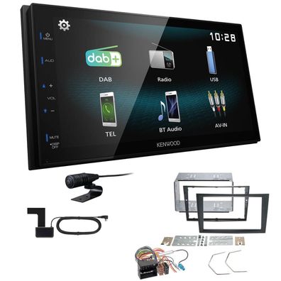 Kenwood 2-DIN Digital Autoradio DAB+ Bluetooth für Opel Astra H ohne Canbus
