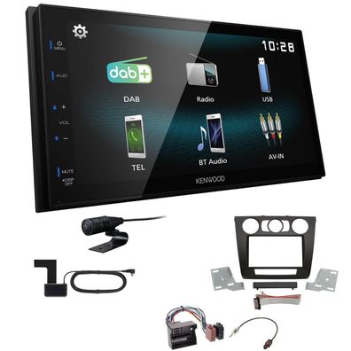 Kenwood Digital Autoradio DAB+ Bluetooth für BMW 1er manuelle Klima ohne Canbus