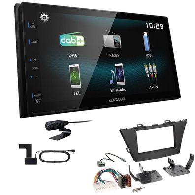 Kenwood Digital Autoradio DAB+ Bluetooth für Toyota Prius Plus ab 2012 schwarz