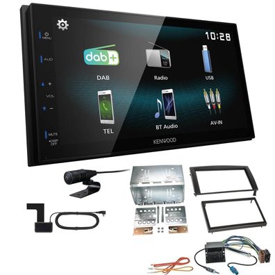 Kenwood Digital Autoradio DAB+ Bluetooth für Skoda Fabia I 2004-2007 schwarz