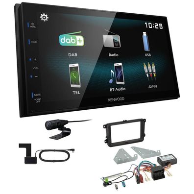 Kenwood Digital Autoradio DAB+ Bluetooth für Volkswagen VW EOS black Canbus