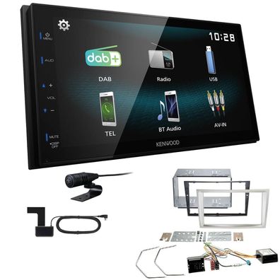 Kenwood 2-DIN Autoradio DAB+ Bluetooth für Opel Corsa D satin stone inkl Canbus