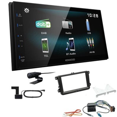 Kenwood 2-DIN Digital Autoradio DAB+ Bluetooth für Volkswagen VW Sharan schwarz