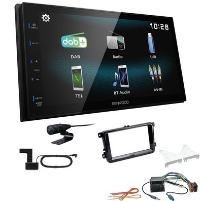 Kenwood 2-DIN Digital Autoradio DAB+ Bluetooth für Skoda Roomster piano black